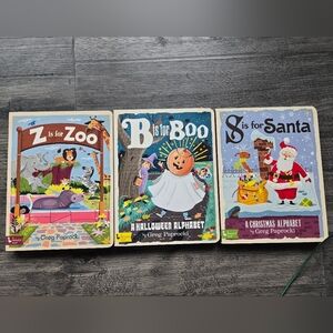 Colorful Kids Alphabet Board Books Set